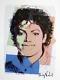 ANDY WARHOL HAND SIGNED SIGNATURE MICHAEL JACKSON PRINT With C. O. A