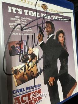 Action Jackson Blu Ray SIGNED Autograph By Carl Weathers