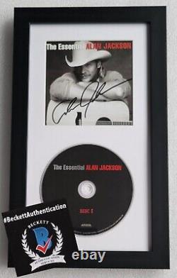 Alan Jackson CD Display Autographed Beckett Bas Coa Signed Country Music Singer