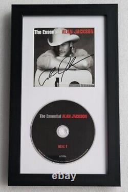 Alan Jackson CD Display Autographed Beckett Bas Coa Signed Country Music Singer