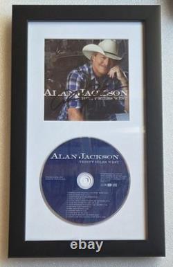 Alan Jackson CD Display Autographed Beckett Bas Coa Signed Country Present Gift