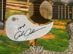 Alan Jackson Hand Signed Custom Guitar Country Music Star Autographed Bas Coa