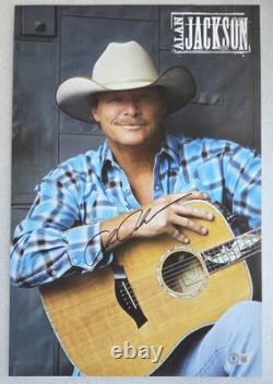 Alan Jackson Poster Autographed Beckett Bas Coa Signed Country Present Gift