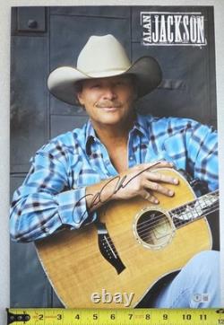 Alan Jackson Poster Autographed Beckett Bas Coa Signed Country Present Gift