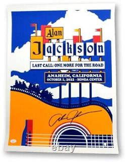 Alan Jackson Signed Autographed 18X24 Poster 2022 Anaheim, CA JSA AI98941