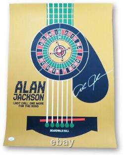 Alan Jackson Signed Autographed 18X24 Poster 2022 Atlantic City, NJ JSA AI98944