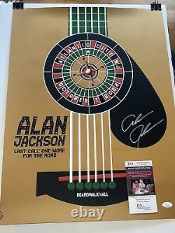 Alan Jackson Signed Autographed 18X24 Poster 2022 Atlantic City, NJ JSA COA