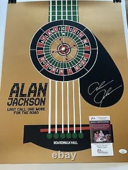Alan Jackson Signed Autographed 18X24 Poster 2022 Atlantic City, NJ JSA COA