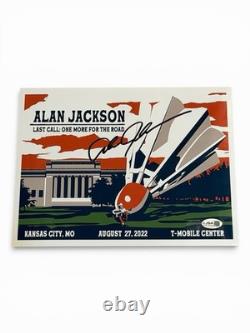 Alan Jackson Signed Autographed 8x10 2022 Kansas City Show JSA Authenticated Hot