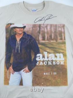 Alan Jackson Signed Autographed What I Do Concert T-Shirt XXXL Country Singer
