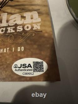 Alan Jackson Signed Framed What I Do Country CD Jsa Coa Autographed Singer Auto