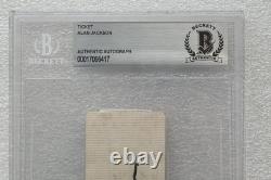 Alan Jackson Signed Ticket Beckett Bas Coa Autographed Slabbed Slab 1990 Stub