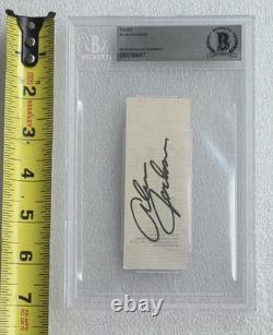 Alan Jackson Signed Ticket Beckett Bas Coa Autographed Slabbed Slab 1990 Stub