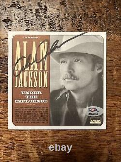 Alan Jackson Signed Under The Influence CD PSA DNA Autographed County Music