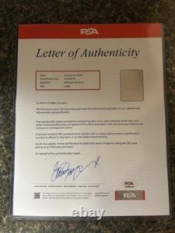 Amazing Michael Jackson Signed Page PSA Certified Autograph With Star Huge Auto