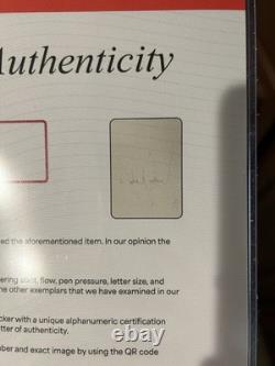 Amazing Michael Jackson Signed Page PSA Certified Autograph With Star Huge Auto