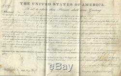 Andrew Jackson 1829 Land Grant Document Signed as President Large Autograph