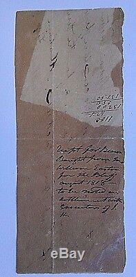Andrew Jackson Document 22 Words In His Hand Re Food For His Slaves Signed J H