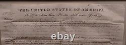 Andrew Jackson/Elijah Haywood Signed Land Grant/Deed 1832 Museum Quality Framing