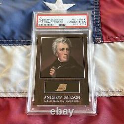 Andrew Jackson Handwritten Word Removed from an Autograph Letter Signed PSA