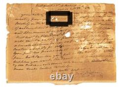 Andrew Jackson Handwritten Word Removed from an Autograph Letter Signed PSA