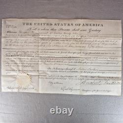 Andrew Jackson Signed 1831 Ohio Land Grant Nice Bold & Large Signature