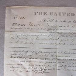 Andrew Jackson Signed 1831 Ohio Land Grant Nice Bold & Large Signature