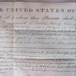 Andrew Jackson Signed 1831 Ohio Land Grant Nice Bold & Large Signature