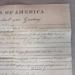 Andrew Jackson Signed 1831 Ohio Land Grant Nice Bold & Large Signature