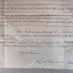 Andrew Jackson Signed 1831 Ohio Land Grant Nice Bold & Large Signature