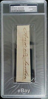 Andrew Jackson Signed Autograph Psa/dna Authentic