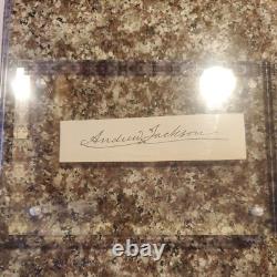 Andrew Jackson Signed / Autographed Cut Document with LOA