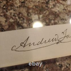Andrew Jackson Signed / Autographed Cut Document with LOA