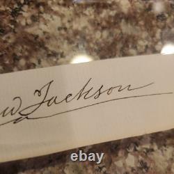 Andrew Jackson Signed / Autographed Cut Document with LOA
