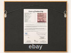 Andrew Jackson Signed Original Framed Autograph Display with JSA LOA