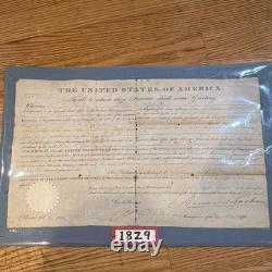 Andrew Jackson Signed Original Presidential Document 1829 (Not Authenticated)