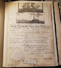 Andrew Jackson Signed Ship Passport. 8 October 1835