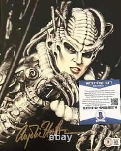 Anjelica Huston Signed Autographed 8x10 Beckett Captain EO? Michael Jackson