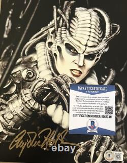 Anjelica Huston Signed Autographed 8x10 Beckett Captain EO? Michael Jackson