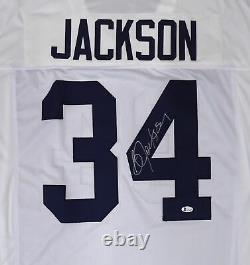 Auburn Tigers Bo Jackson Autographed Signed White Jersey Beckett 179059