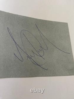Authentic Autograph of Michael Jackson Signed in Person in Germany in 2002