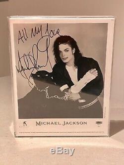 Authentic Autographed Michael Jackson Photo (Donated for 1992 Charity Auction)