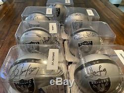 Autographed Mini Helmet Lot X7 Bo Jackson Howie Long All BGS RAIDERS