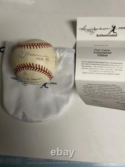 Autographed Rod Carew 16 Stat Hand Signed Baseball Reggie Jackson. Com Certified