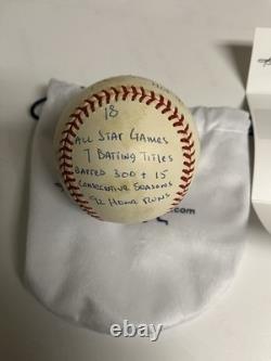 Autographed Rod Carew 16 Stat Hand Signed Baseball Reggie Jackson. Com Certified