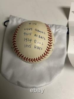 Autographed Rod Carew 16 Stat Hand Signed Baseball Reggie Jackson. Com Certified