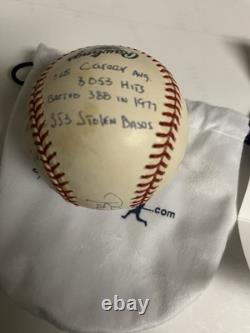 Autographed Rod Carew 16 Stat Hand Signed Baseball Reggie Jackson. Com Certified