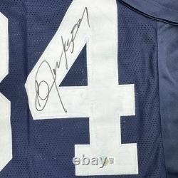 Autographed/Signed Bo Jackson Auburn Blue Football Jersey BAS COA