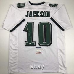 Autographed/Signed DeSean Jackson Philadelphia White Football Jersey PSA/DNA COA