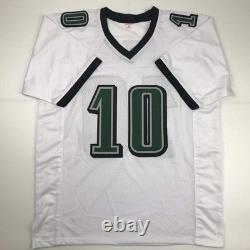 Autographed/Signed DeSean Jackson Philadelphia White Football Jersey PSA/DNA COA